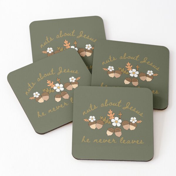 Item preview, Acorn Nuts About Jesus He Never Leaves Love Jesus Christ and Fall  designed and sold by Forevermore.
