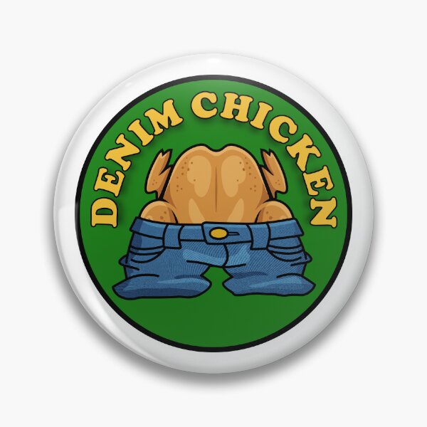 Item preview, Denim Chicken with Text designed and sold by fpleasants.