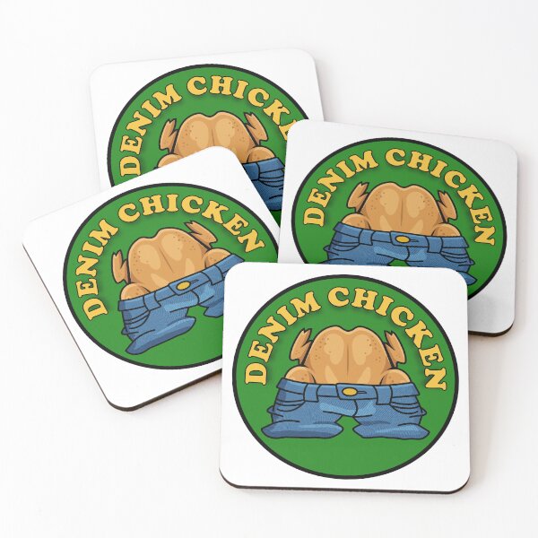 Item preview, Denim Chicken with Text designed and sold by fpleasants.