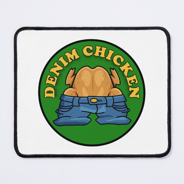 Item preview, Denim Chicken with Text designed and sold by fpleasants.