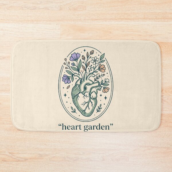 Item preview, Aesthetic Botanical Anatomical Heart Garden Gift Design designed and sold by Dantin.