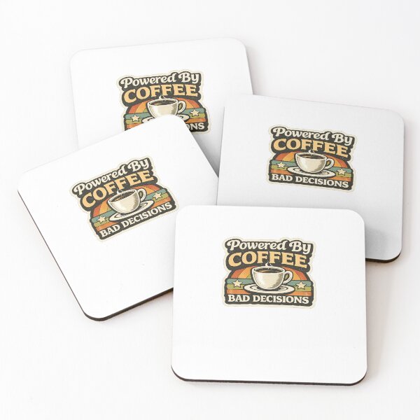Item preview, Powered By Coffe and Bad Decisions designed and sold by JN-Designn.