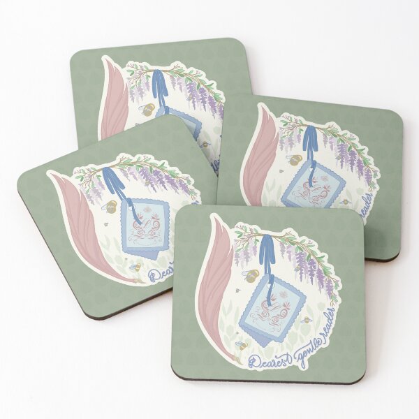 Item preview, Dearest Gentle Reader | Cozy Bookish Cottagecore Illustration designed and sold by Hille Stickers.