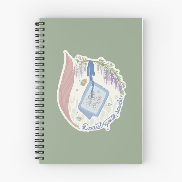 Item preview, Dearest Gentle Reader | Cozy Bookish Cottagecore Illustration designed and sold by Hille Stickers.