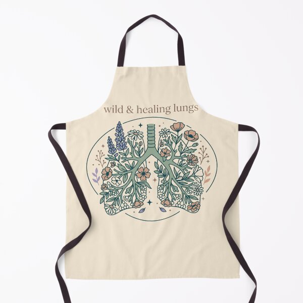 Item preview, Wild and Healing Lungs Botanical Anatomy Gift Design designed and sold by Dantin.