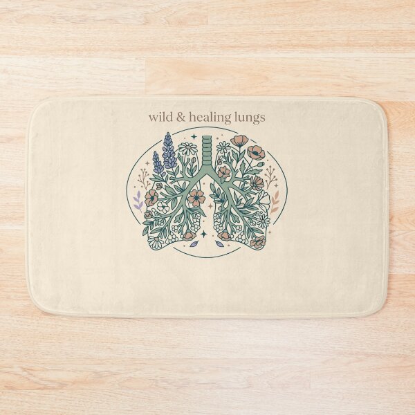 Item preview, Wild and Healing Lungs Botanical Anatomy Gift Design designed and sold by Dantin.