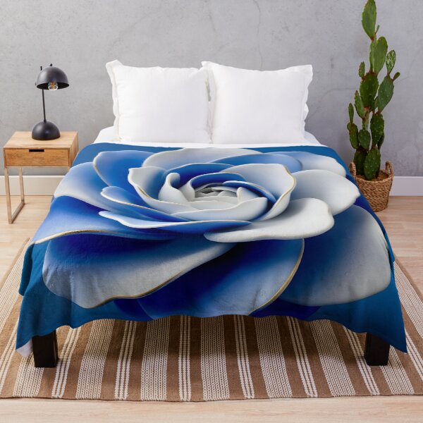 Item preview, Blue and White Flower Sculpture  designed and sold by Vicky Brago-Mitchell®.