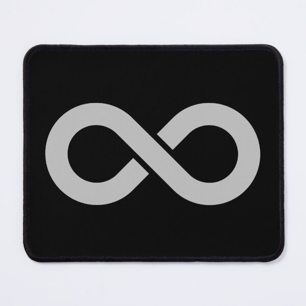 Item preview, Silver Infinity Symbol Minimalist Illustration designed and sold by pattern-archive.