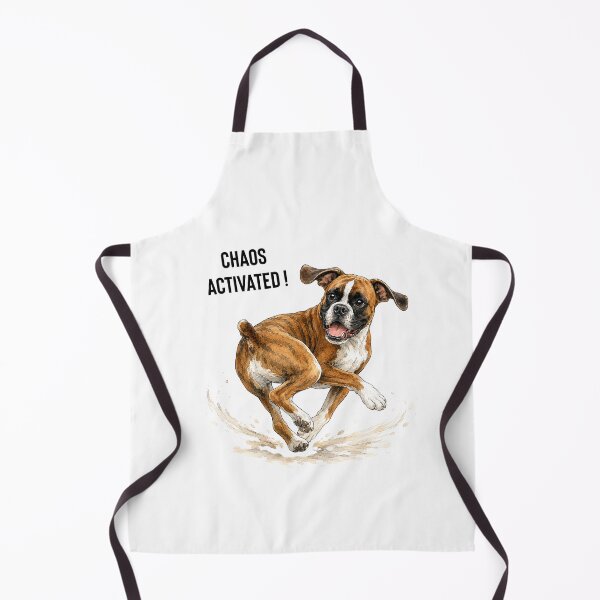 Item preview, Chaos Activated! Boxer Dog Watercolor | Spinning Zoomies Boxer Gift designed and sold by PAPIRO SIGLO XXI.