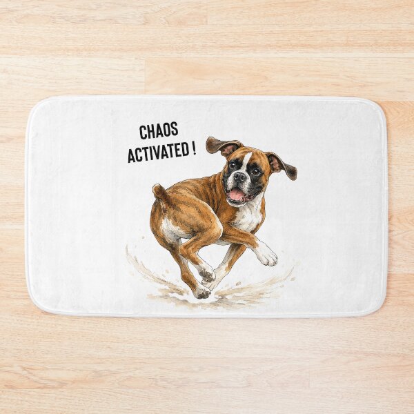 Item preview, Chaos Activated! Boxer Dog Watercolor | Spinning Zoomies Boxer Gift designed and sold by PAPIRO SIGLO XXI.