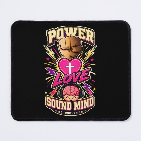 Item preview, Power, Love & Sound Mind – 2 Timothy 1:7 Christian Design designed and sold by Magnolia Brown.