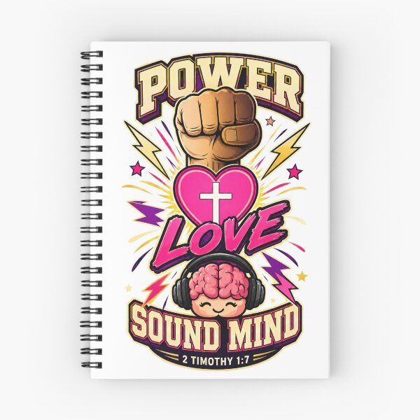 Item preview, Power, Love & Sound Mind – 2 Timothy 1:7 Christian Design designed and sold by Magnolia Brown.