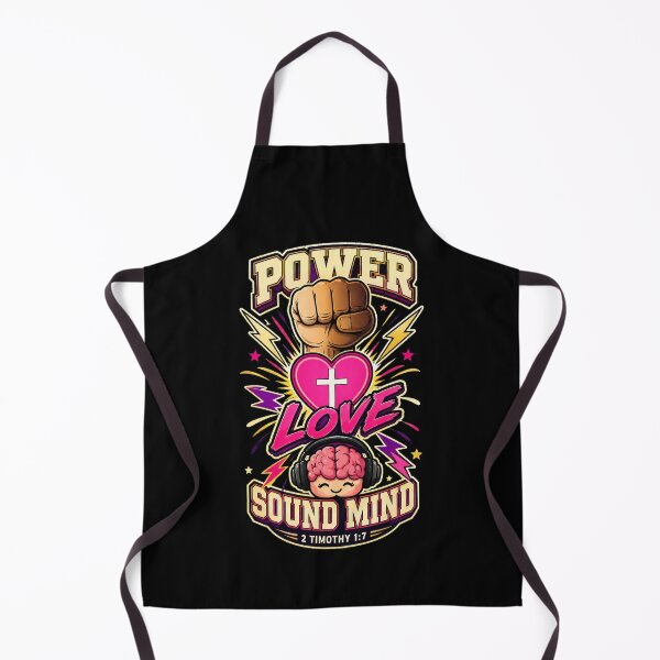 Item preview, Power, Love & Sound Mind – 2 Timothy 1:7 Christian Design designed and sold by Magnolia Brown.
