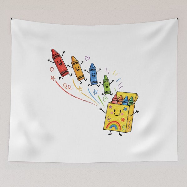Item preview, Funny Crayons colorful school Teacher Life preSchool gift  designed and sold by Amzkao.