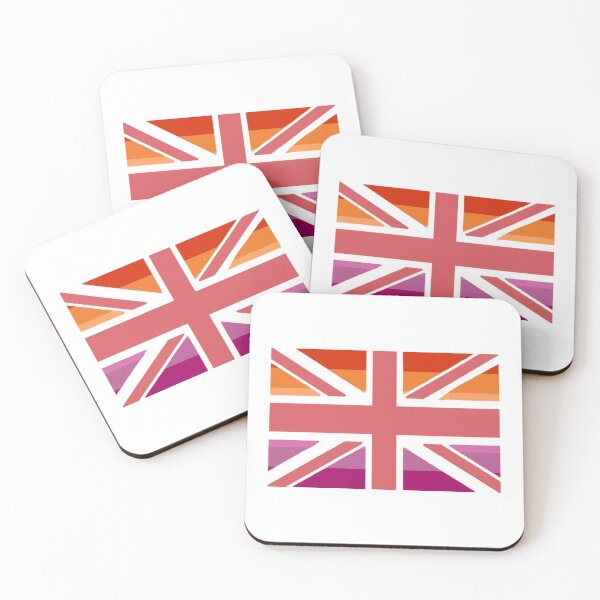 Item preview, Lesbian British Flag United Kingdom LGBTQ+ WLW designed and sold by YuriBasedCo.