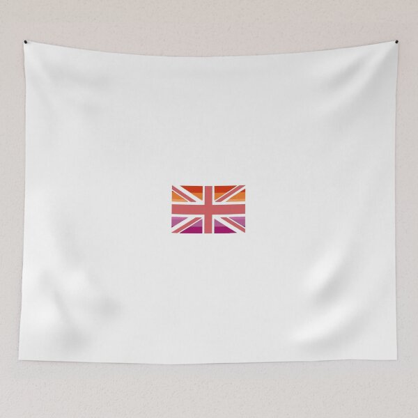 Item preview, Lesbian British Flag United Kingdom LGBTQ+ WLW designed and sold by YuriBasedCo.