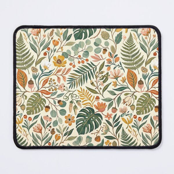 Item preview, Botanical Pattern of Wild Leaves and Flowers designed and sold by Mejiamueriel.