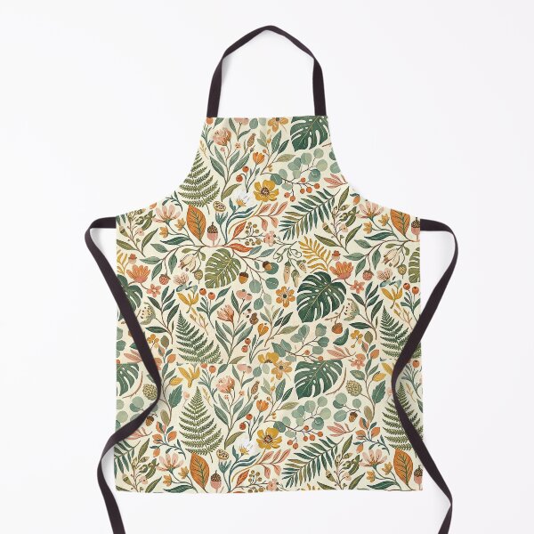 Item preview, Botanical Pattern of Wild Leaves and Flowers designed and sold by Mejiamueriel.