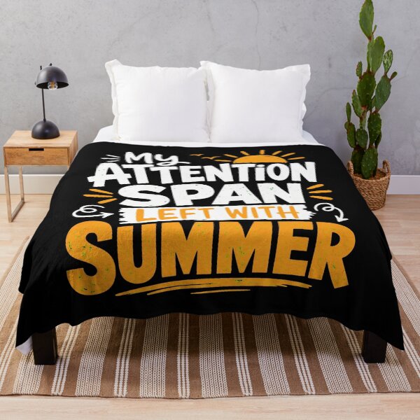 Item preview, back to school My Attention Span Left With Summer Funny Shirt designed and sold by Uglyandcute.
