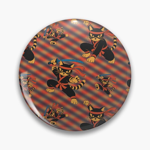Item preview, Ninja Cats on the waves designed and sold by Cathedral of Curiosity.