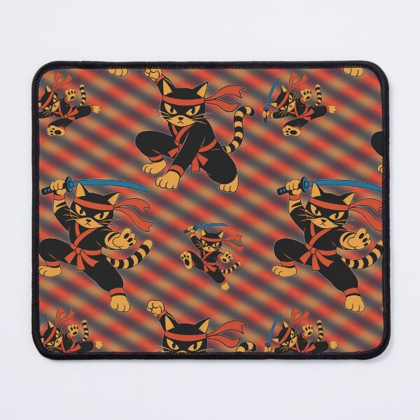 Item preview, Ninja Cats on the waves designed and sold by Cathedral of Curiosity.