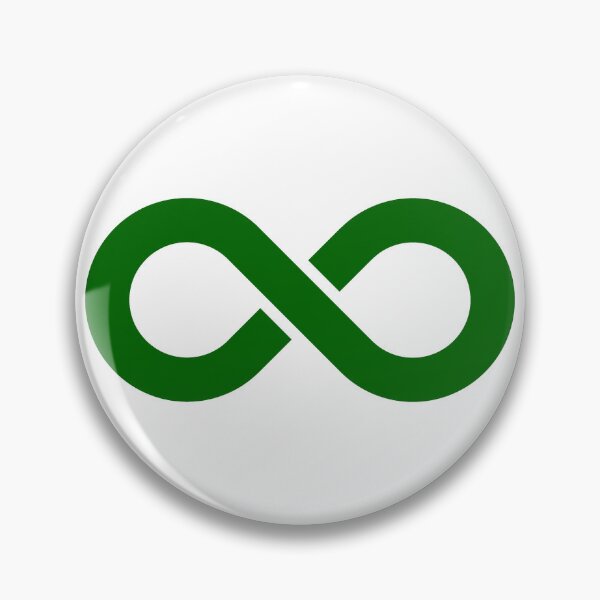 Item preview, Dark Green Infinity Symbol Minimalist Illustration designed and sold by pattern-archive.