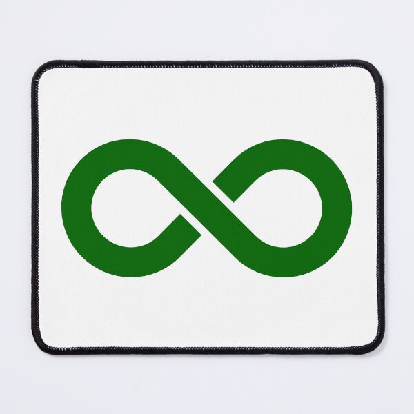 Item preview, Dark Green Infinity Symbol Minimalist Illustration designed and sold by pattern-archive.