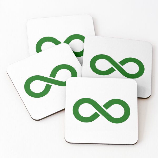Item preview, Dark Green Infinity Symbol Minimalist Illustration designed and sold by pattern-archive.