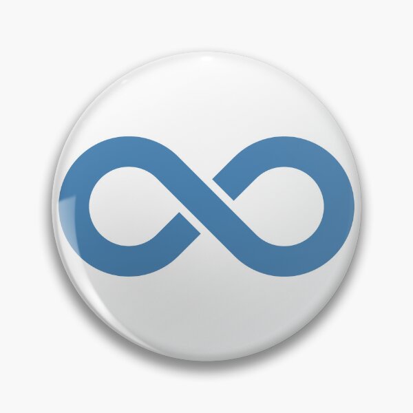 Item preview, Steel Blue Infinity Symbol Minimalist Illustration designed and sold by pattern-archive.