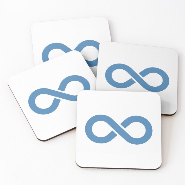Item preview, Steel Blue Infinity Symbol Minimalist Illustration designed and sold by pattern-archive.