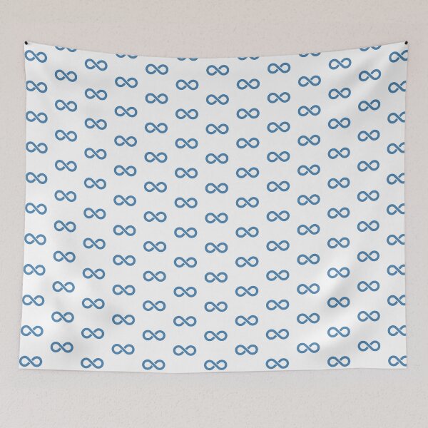 Item preview, Steel Blue Infinity Symbol Minimalist Illustration designed and sold by pattern-archive.