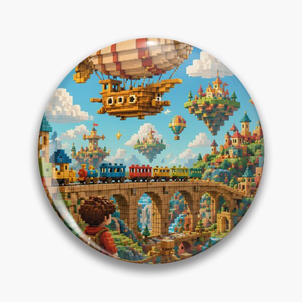 Item preview, Toy Block Kingdom and Storybook Airship designed and sold by pixelpopplanet.