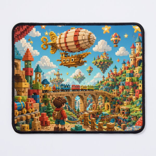 Item preview, Toy Block Kingdom and Storybook Airship designed and sold by pixelpopplanet.