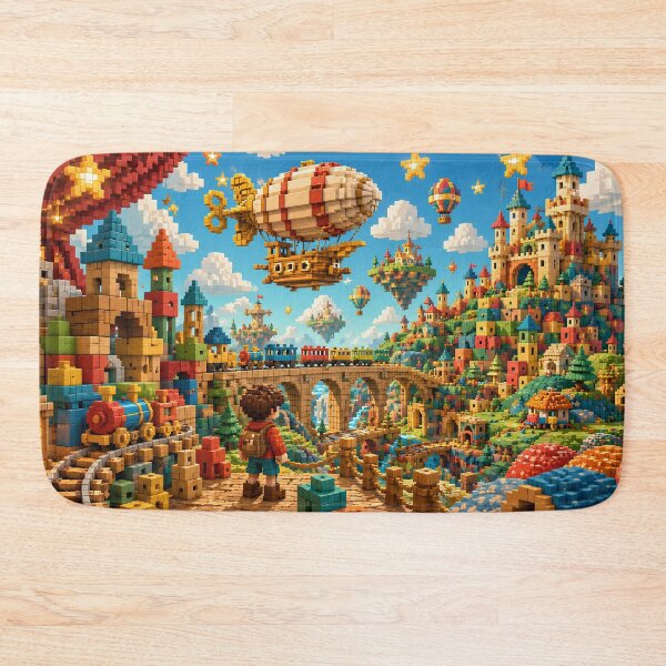 Item preview, Toy Block Kingdom and Storybook Airship designed and sold by pixelpopplanet.