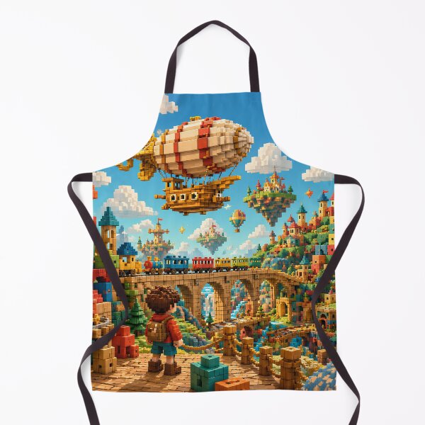 Item preview, Toy Block Kingdom and Storybook Airship designed and sold by pixelpopplanet.