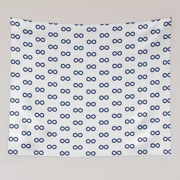 Item preview, Navy Blue Infinity Symbol Minimalist Illustration designed and sold by pattern-archive.