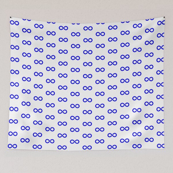 Item preview, Blue Infinity Symbol Minimalist Illustration designed and sold by pattern-archive.
