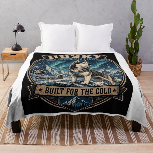 Item preview, Husky Arctic Expedition Vintage Snow Dog Retro Outdoor Adventure T-Shirt designed and sold by TeeVibeHaus.