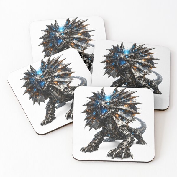 Item preview, Steel Frilled Lizard | Premium Mechanical Frill Dragon designed and sold by SteelCoat Studio.