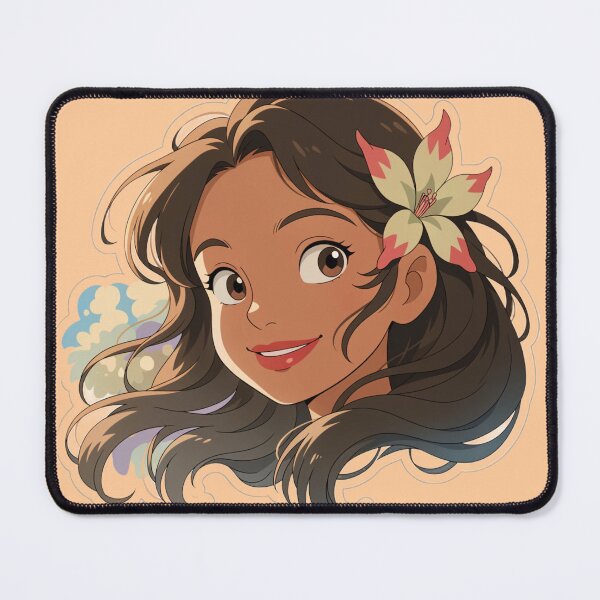 Item preview, Hawaiian princess anime style designed and sold by Danime Planet.