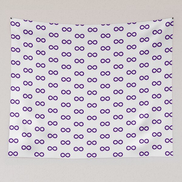 Item preview, Dark Purple Infinity Symbol Minimalist Illustration designed and sold by pattern-archive.