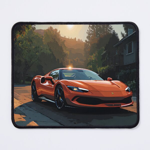 Item preview, Ferrari 296 GTB Italian Supercar Pop Art Poster designed and sold by AutoPopStudio.