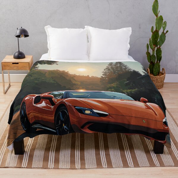 Item preview, Ferrari 296 GTB Italian Supercar Pop Art Poster designed and sold by AutoPopStudio.