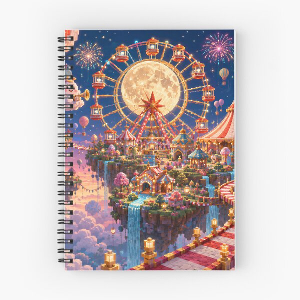 Item preview, Moonlight Carnival on a Floating Island designed and sold by pixelpopplanet.