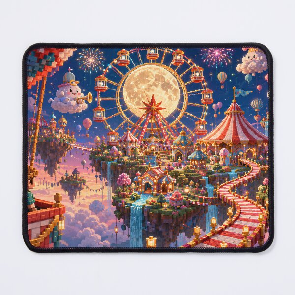 Item preview, Moonlight Carnival on a Floating Island designed and sold by pixelpopplanet.