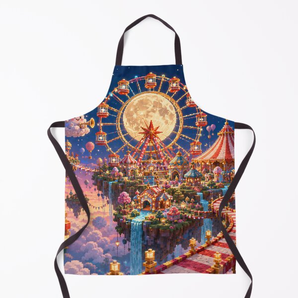 Item preview, Moonlight Carnival on a Floating Island designed and sold by pixelpopplanet.