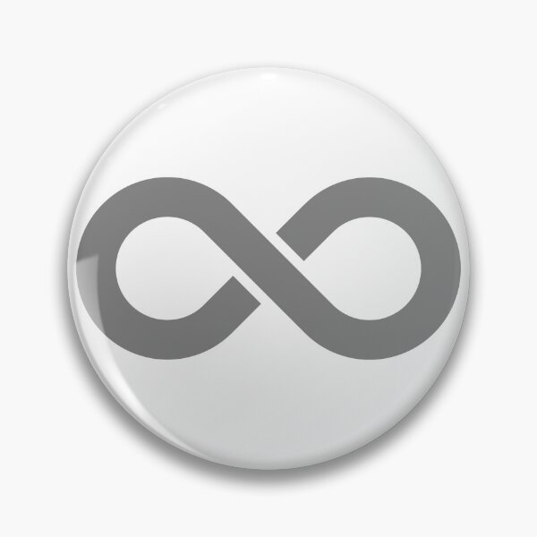 Item preview, Gray Infinity Symbol Minimalist Illustration designed and sold by pattern-archive.