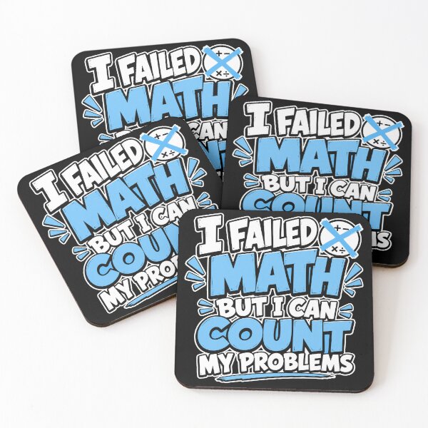 Item preview, back to school I Failed Math But I Can Count My Problems Funny Shirt designed and sold by Uglyandcute.