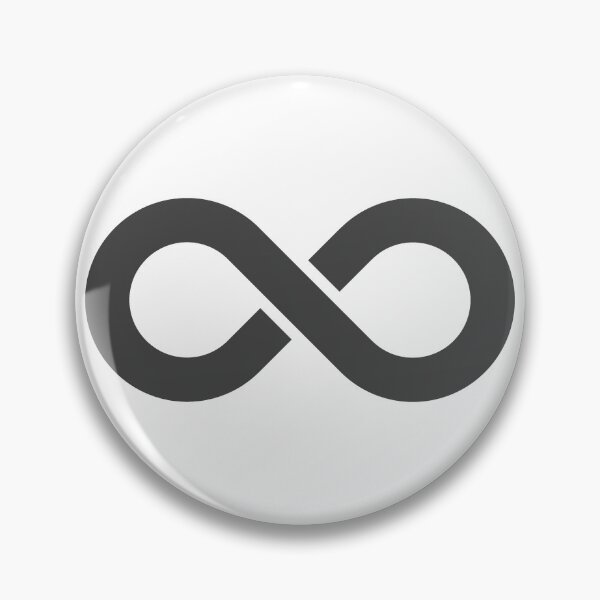 Item preview, Dark Gray Infinity Symbol Minimalist Illustration designed and sold by pattern-archive.