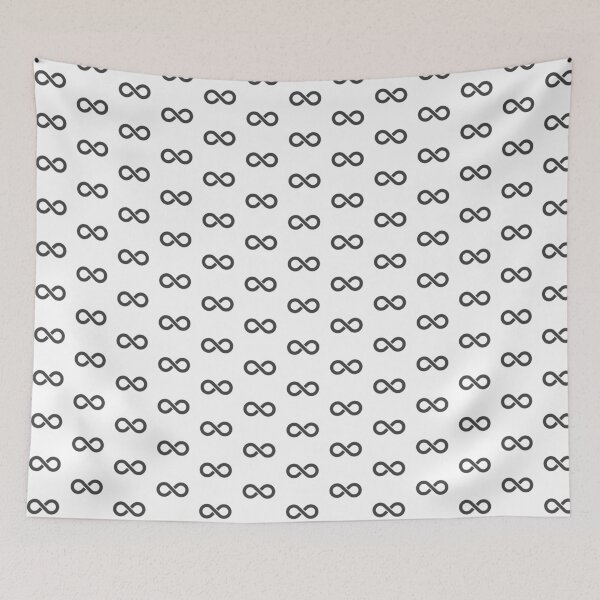 Item preview, Dark Gray Infinity Symbol Minimalist Illustration designed and sold by pattern-archive.